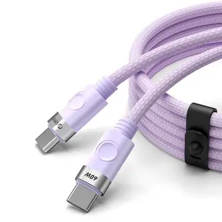 Produktfoto för Orico USB-C Till USB-C Kabel 60W 3A 1m CDX - Lila
