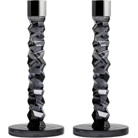 Alternativ bild 0 för Orrefors Carat ljusstake antracit 24,2 cm. 2 pack