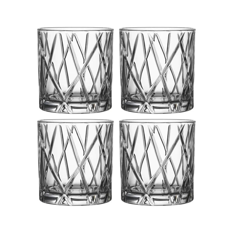 Alternativ bild 0 för Orrefors City Whiskyglas DOF 33 cl 4-pack
