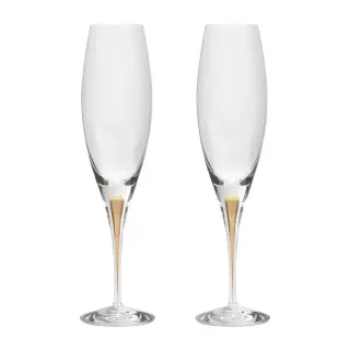 Produktfoto för Orrefors Intermezzo Champagne-glas, guld, 2 st