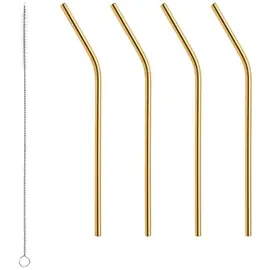 Produktfoto för Orrefors Peak Sugrör 4-pack med rengöringsborste