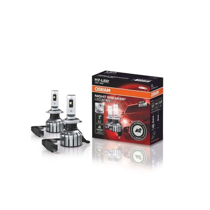 Alternativ bild 0 för OSRAM 64210DWNBG2-2HFB LED-lampor Night Breaker® LED H7 16 W 12 V