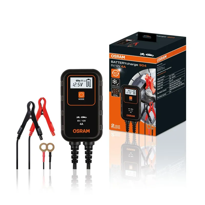 Alternativ bild 0 för Osram Auto OEBCS904 4052899620520 Automatisk laddare 6 V, 12 V 2 A, 4 A