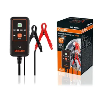 Produktfoto för OSRAM BATTERYcharge 901 OEBCS901 Biladdare, automatisk laddare 6 V, 12 V 1 A 1 A
