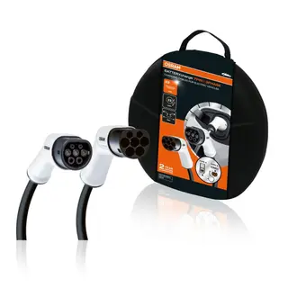 Produktfoto för Osram BATTERYcharge Ladekabel - Type 2 - 3 Faset - 32A - 22 Kwh - 5 m.