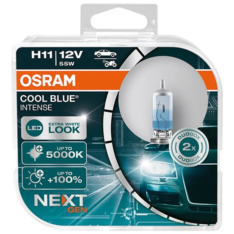 Alternativ bild 0 för Osram Billampor Cool Blue Intense H11 - 2-pack