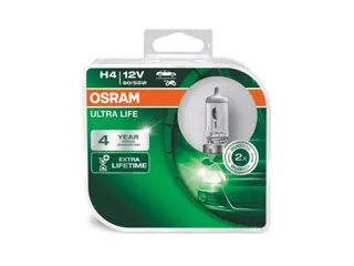 Produktfoto för Osram Billampor Ultra Life - H4 - 60/55W - 12V - 2 st.