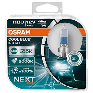 Produktfoto för Osram Cool Blue Intense - HB3 - 60W - 12V - 2 stk.