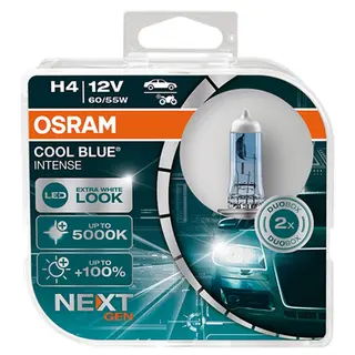 Produktfoto för Osram Cool Blue Intense NEXT GEN - H4 Billampor