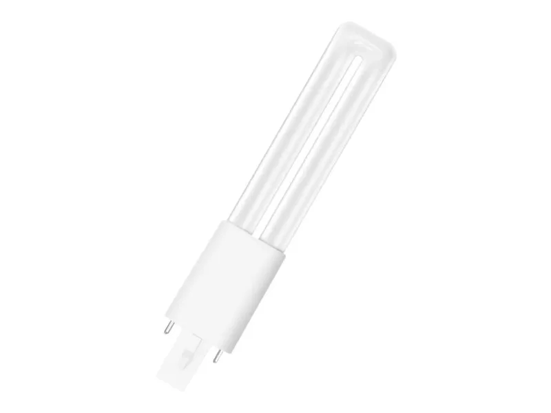 Alternativ bild 0 för OSRAM DULUX S - LED-glödlampa - form: biax - glaserad finish - G23 - 4 W (motsvarande 9 W) - klass F - varmt vitt ljus - 3000 K