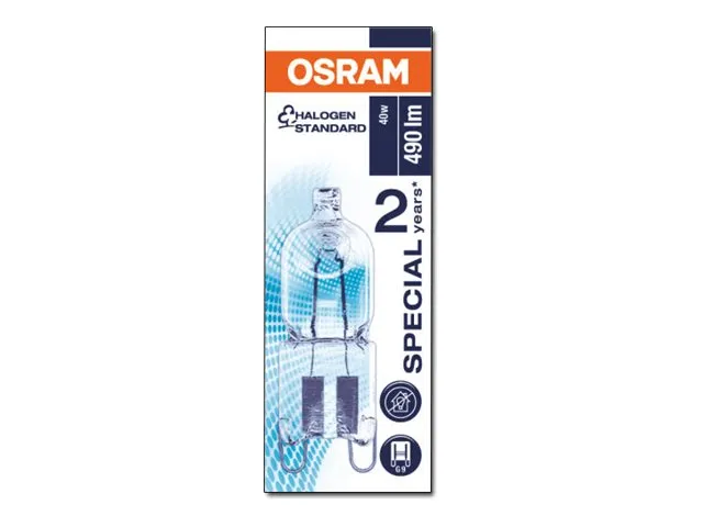 Alternativ bild 0 för OSRAM - Halogenglödlampa - form: T13.3 - G9 - 40 W - klass G - varmt vitt ljus - 2700 K