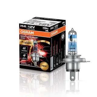 Produktfoto för Osram halogenlampa h4 12v 60/55w p43t nattbrytare 200 /1 st /