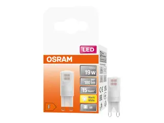 Produktfoto för OSRAM - LED-glödlampa - form: kapsyl - glaserad finish - G9 - 1.9 W (motsvarande 19 W) - klass F - varmt vitt ljus - 2700 K