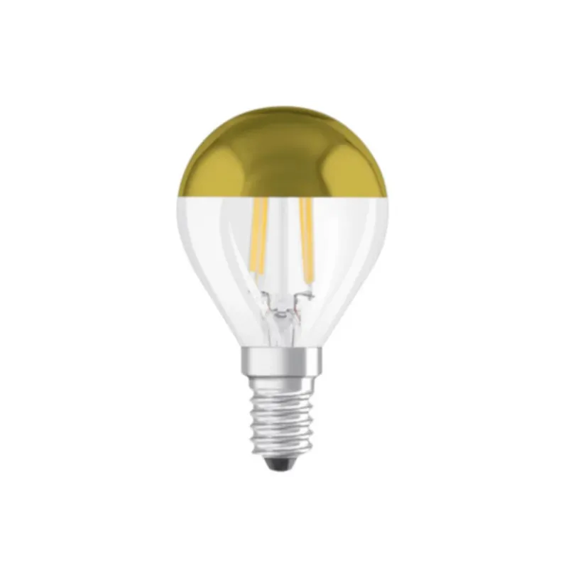 Alternativ bild 0 för Osram LED-glödlampa Mini-ball 4W/827 (37W) filament clear mirror gold E14