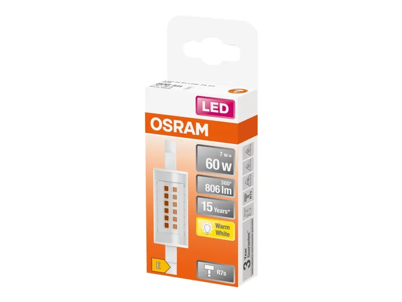 Alternativ bild 0 för Osram LED-glödlampa SLIM LINE 6W/827 (60W) R7s
