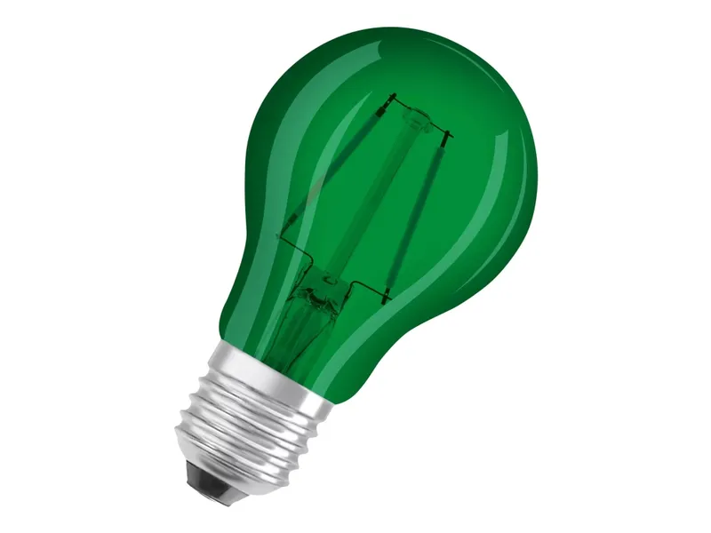 Alternativ bild 0 för OSRAM LED STAR Décor Classic A - LED-glödlampa - form: A60 - E27 - 2.5 W (motsvarande 15 W) - klass G - grönt ljus - 7500 K