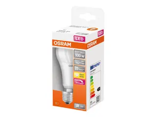 Produktfoto för OSRAM LED SUPERSTAR CLASSIC A - LED-glödlampa - form: A60 - E27 - 14 W (motsvarande 100 W) - klass F - varmt vitt ljus - 2700 K
