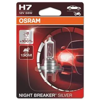 Produktfoto för Osram Night Breaker Silver - Glödlampa H7 55W 12 V 1-pack
