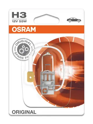 Produktfoto för Osram Original - Glödlampa H3 55W 12 V 1-pack