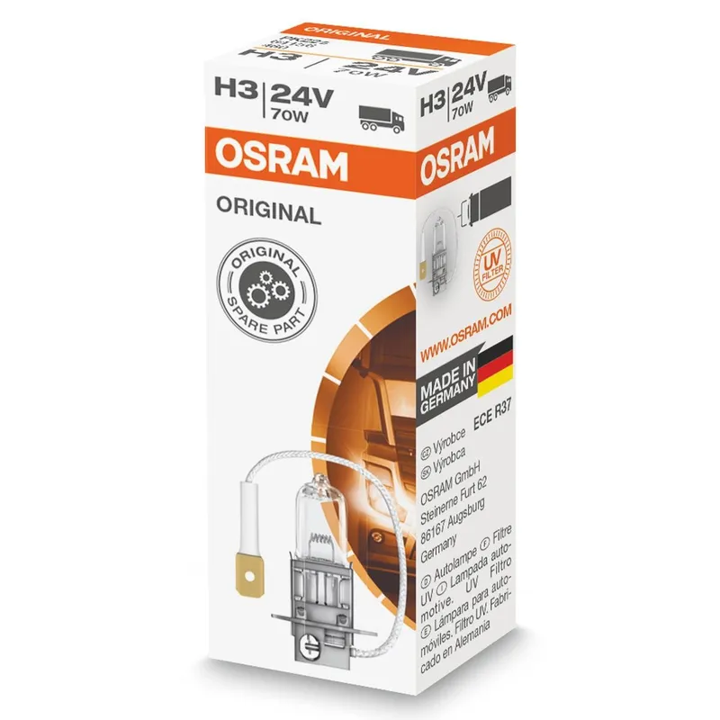Alternativ bild 0 för Osram Original - Glödlampa H3 70W 24 V 1-pack