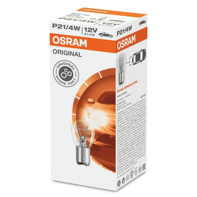 Alternativ bild 0 för Osram Original - Glödlampa P21/4W 21/4W 12 V 1-pack
