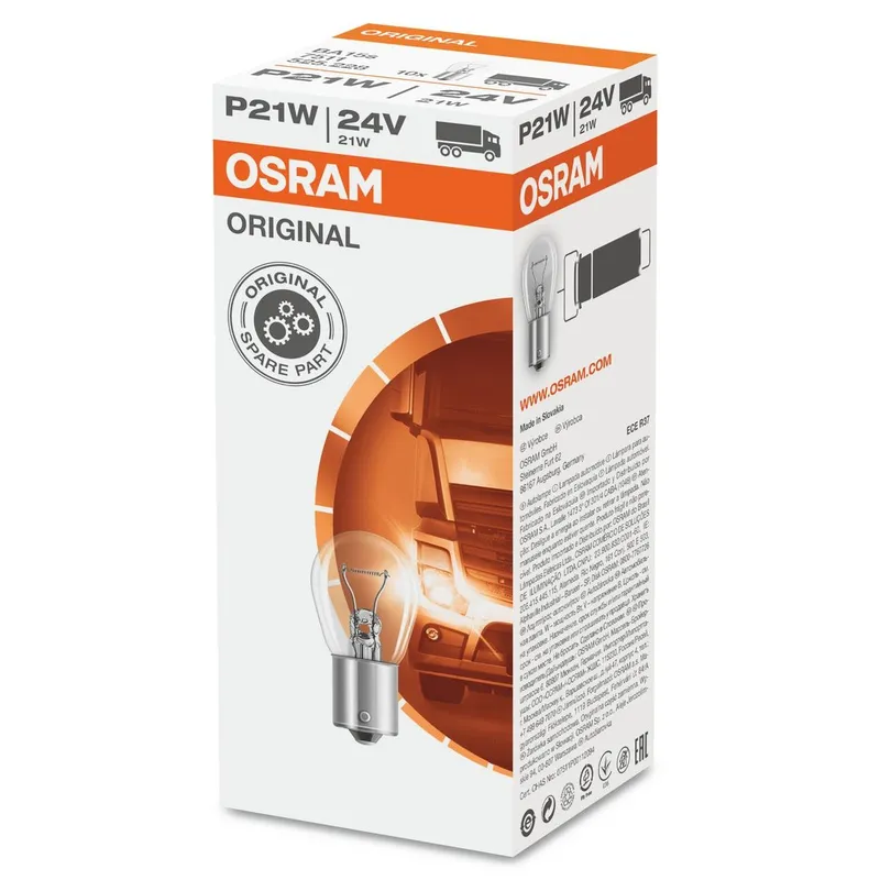 Alternativ bild 0 för Osram Original - Glödlampa P21W 21W 24 V 1-pack