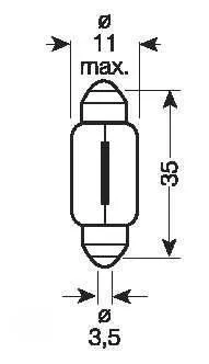 Alternativ bild 0 för Osram Original - Glödlampa Sockelglödlampa 10W 12 V 1-pack