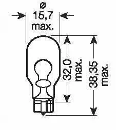 Produktfoto för Osram Original - Glödlampa W16W 16W 12 V 1-pack