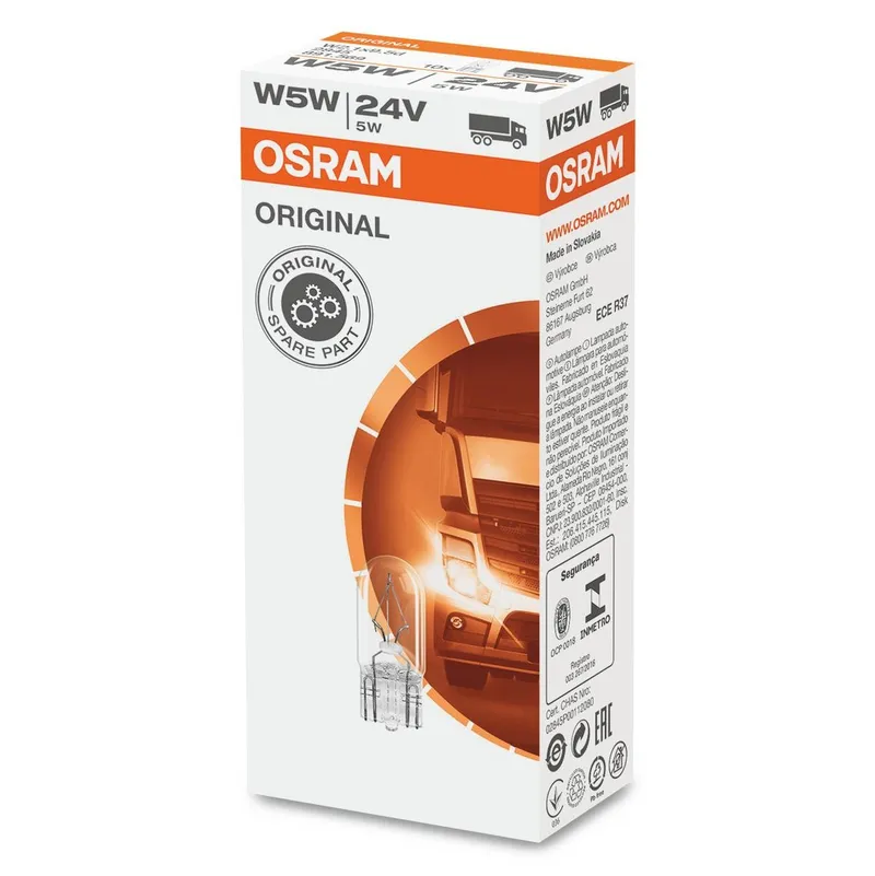 Alternativ bild 0 för Osram Original - Glödlampa W5W 5W 24 V 1-pack
