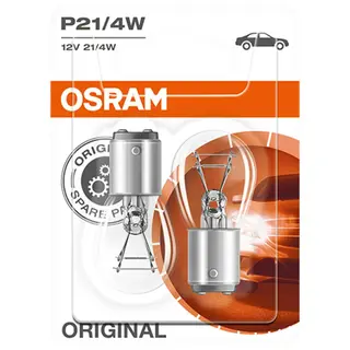 Produktfoto för Osram Original - Metal Base P21/4W - 12V - Blister - 2 stk.