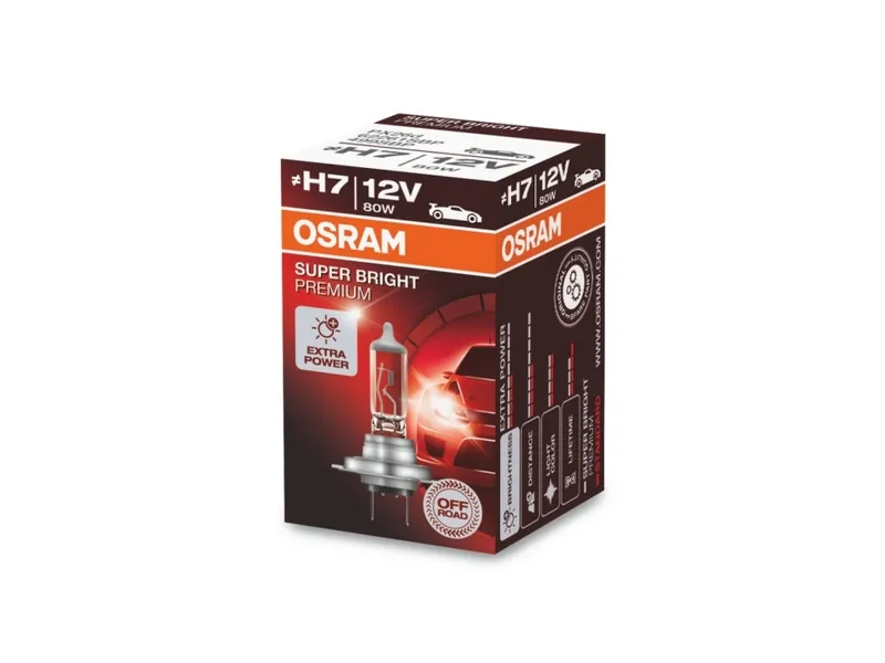 Alternativ bild 0 för Osram Super Bright Premium - Glödlampa H7 80W 12 V 1-pack