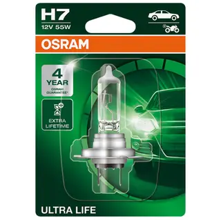Produktfoto för Osram Ultra Life - H7 - 55W - 12V - Blister
