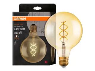 Produktfoto för OSRAM Vintage 1906 - LED-glödlampa med filament - form: G125 - E27 - 5 W (motsvarande 25 W) - klass G - varm komfortbelysning - 2000 K