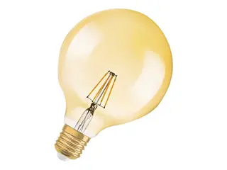 Produktfoto för OSRAM Vintage 1906 LED - LED-glödlampa med filament - form: G125 - klar finish - E27 - 2.8 W (motsvarande 21 W) - klass F - varmt vitt ljus - 2400 K