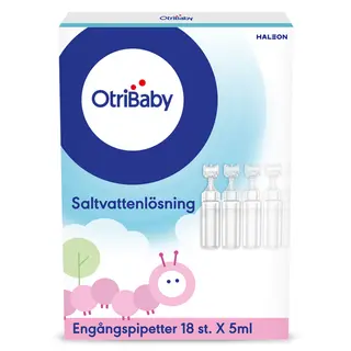 Produktfoto för Otri-Baby Saltvattenlösning 18 st engångspipetter