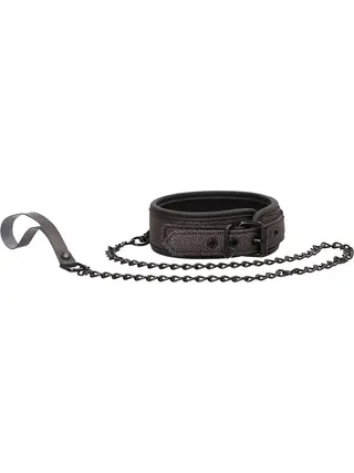 Produktfoto för Ouch!: Elegant Collar with Leash, titangrå