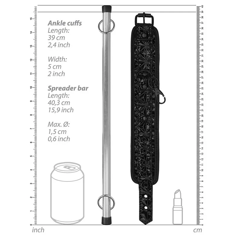Bild 2 för Ouch!: Luxury Spreader Bar, svart