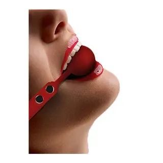 Produktfoto för Ouch!: Silicone Ball Gag, röd