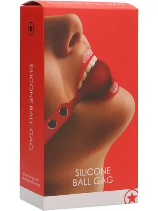 Produktfoto för Ouch!: Silicone Ball Gag, röd
