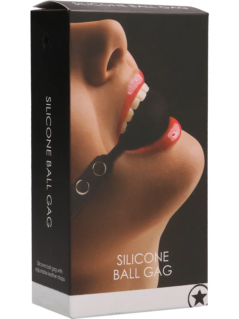 Alternativ bild 0 för Ouch!: Silicone Ball Gag, svart