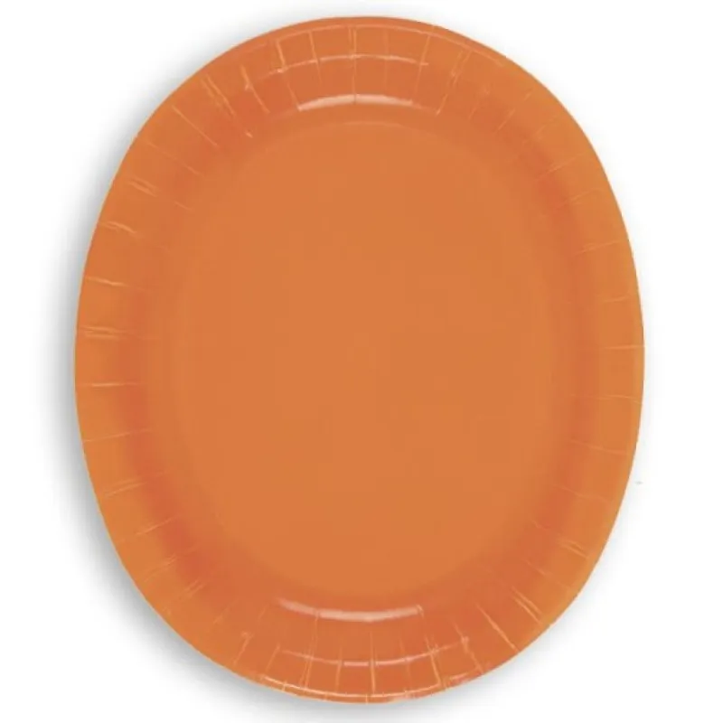 Alternativ bild 0 för Ovala fat orangea 8-pack