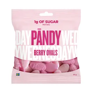 Produktfoto för Pändy Berry Ovals 50 g