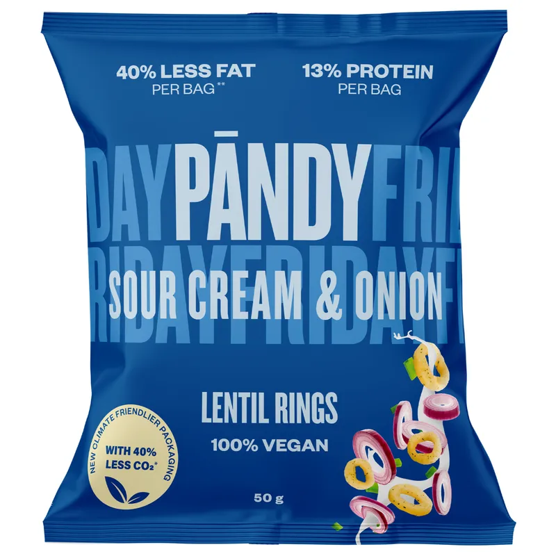 Bild 2 för Pändy Lentil Rings Sourcream & Onion 50 g