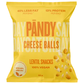 Produktfoto för Pändy Lentil Snacks Cheese Balls 50 g