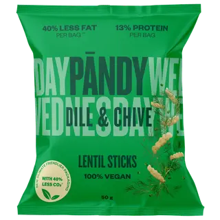 Produktfoto för Pändy Lentil Sticks Dill & Chive 50 g