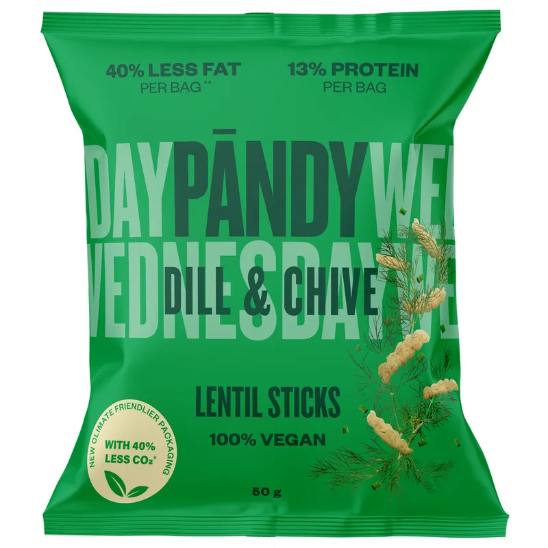 Bild 2 för Pändy Lentil Sticks Dill & Chive 50 g