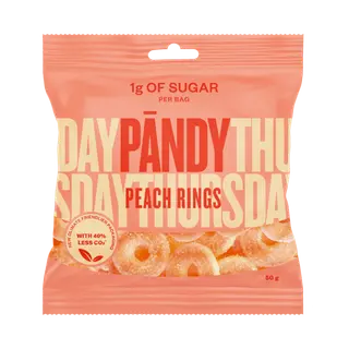 Produktfoto för Pändy Peach Rings 50 g