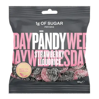 Produktfoto för Pändy Strawberry/Liquorice 50 g