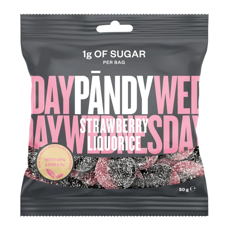 Bild 1 för Pändy Strawberry/Liquorice 50 g