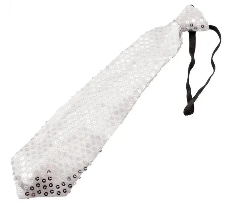 Alternativ bild 0 för Paljettslips LED silver